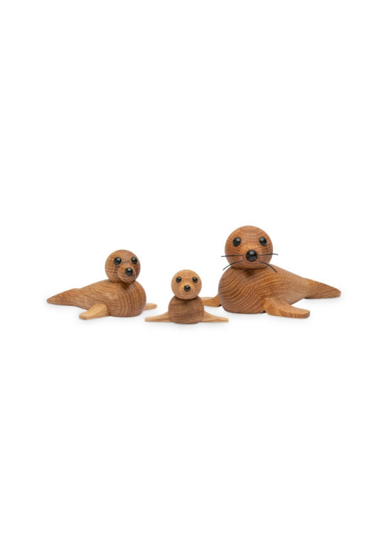 Mini Säl Trädekoration 9 cm Ek