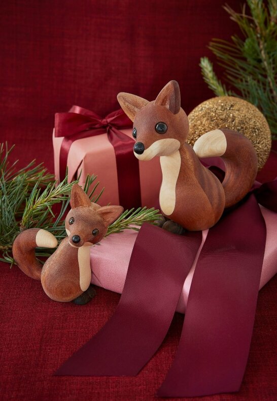 Foxy Räv Dekoration, Mahogny