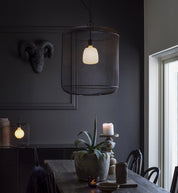 Grid fönsterlampa Svart 27cm