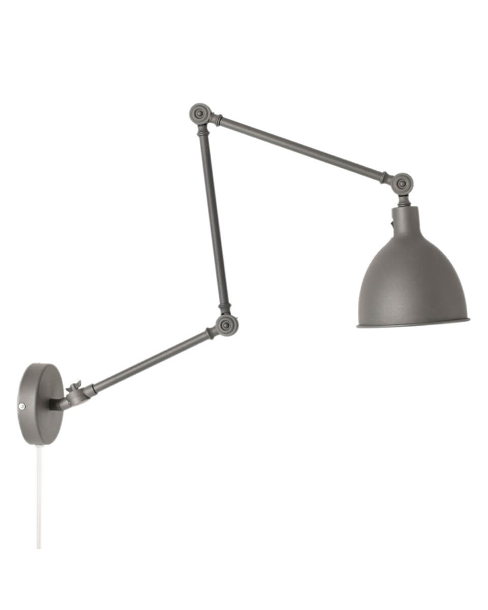Bazar vägglampa l61.5-122.cm sandgrå