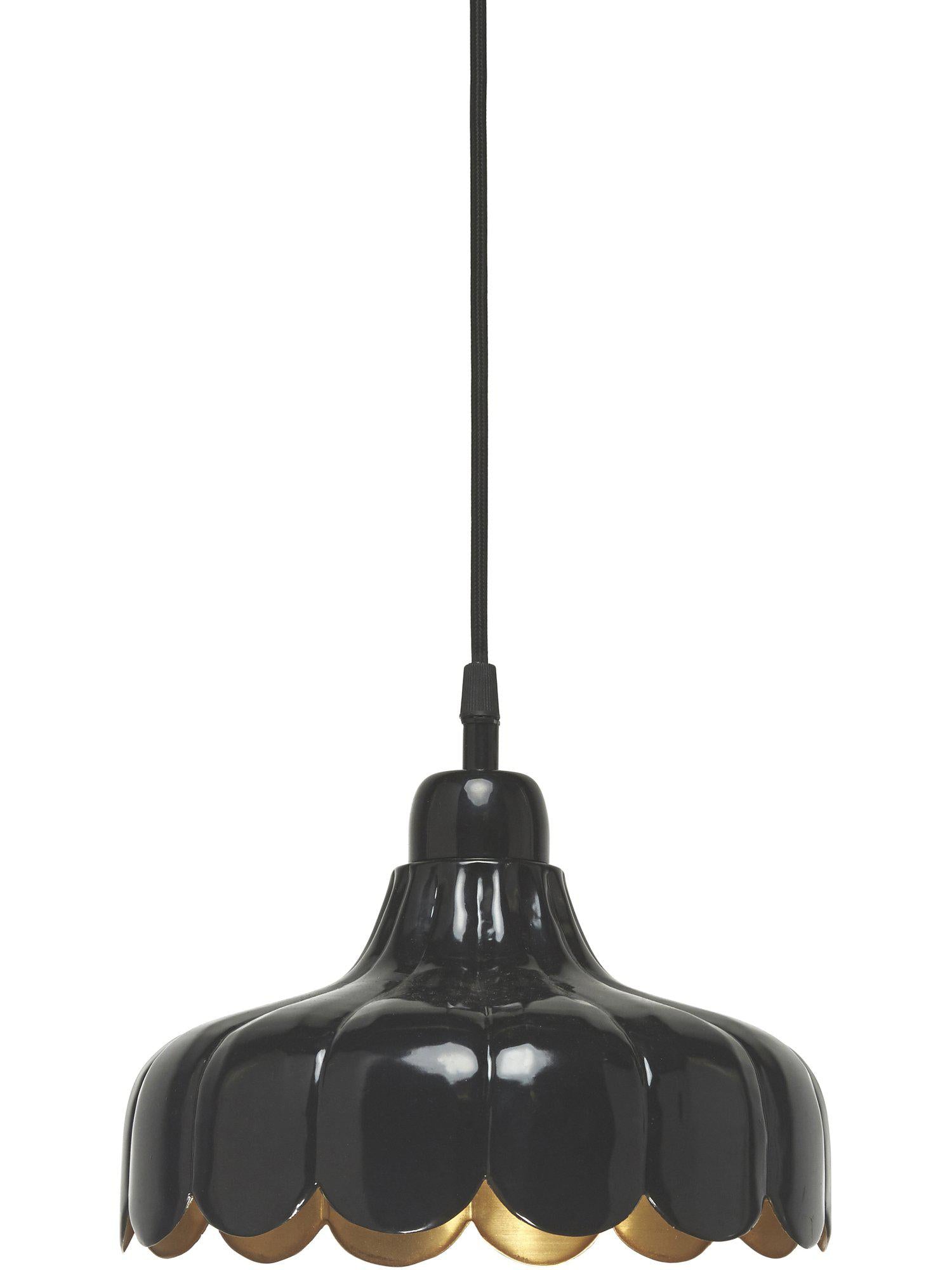 Wells Fönsterlampa Svart/guld 24cm