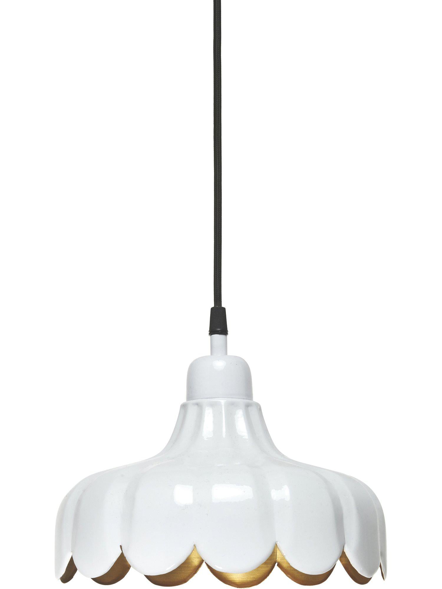 Wells Fönsterlampa Vit/guld 24cm