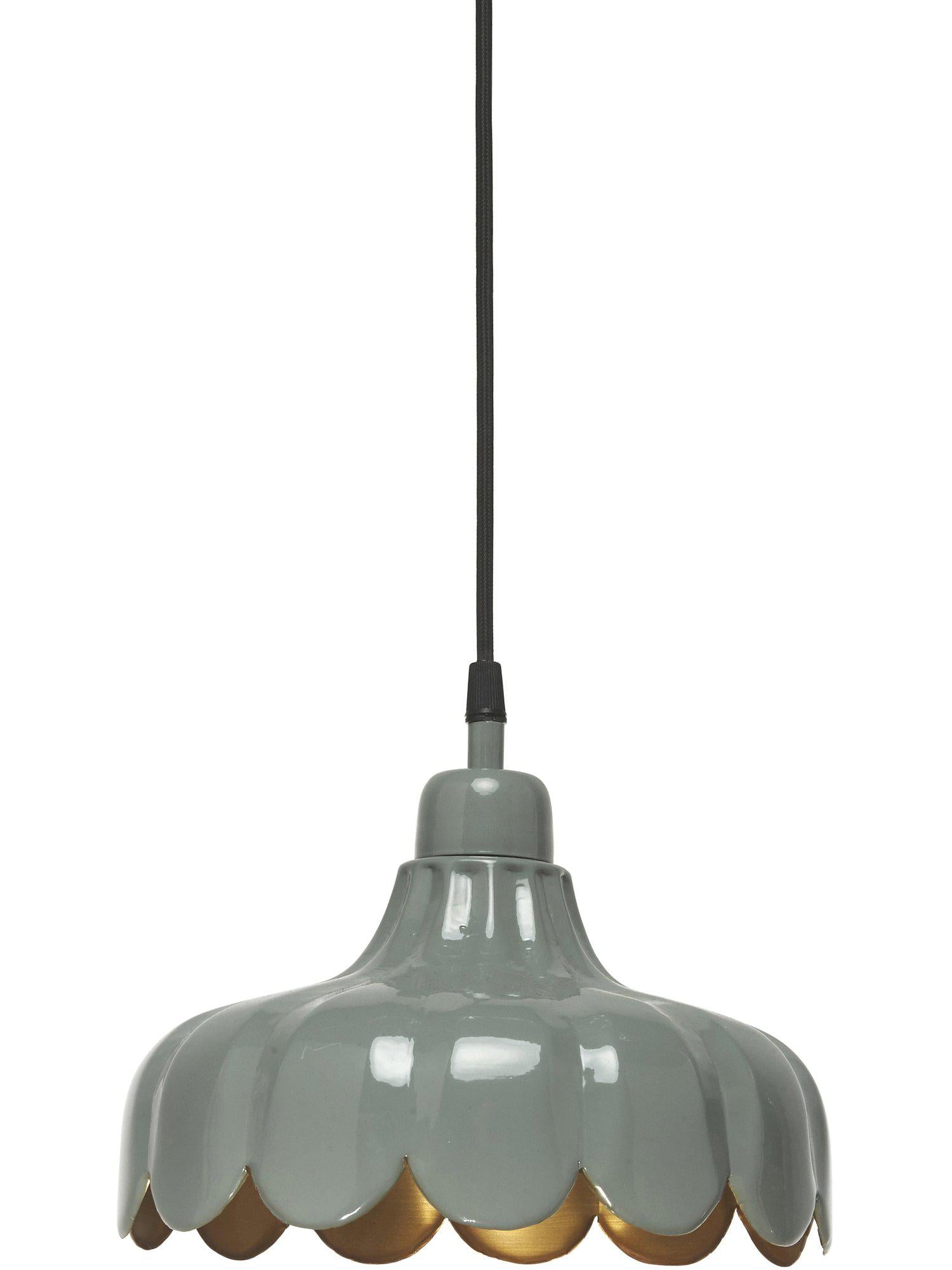 Wells Fönsterlampa Grön/guld 24cm