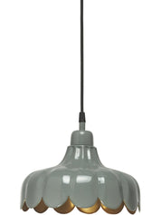 Wells Fönsterlampa Grön/guld 24cm