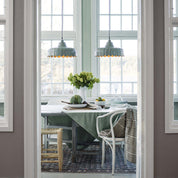 Wells Fönsterlampa Grön/guld 24cm