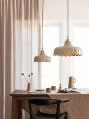 Wells Fönsterlampa Beige/guld 24cm