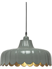 Wells taklampa Grön/guld 43cm