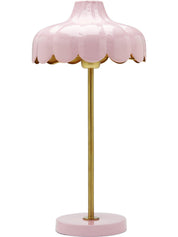 Wells bordslampa Rosa/guld 50cm