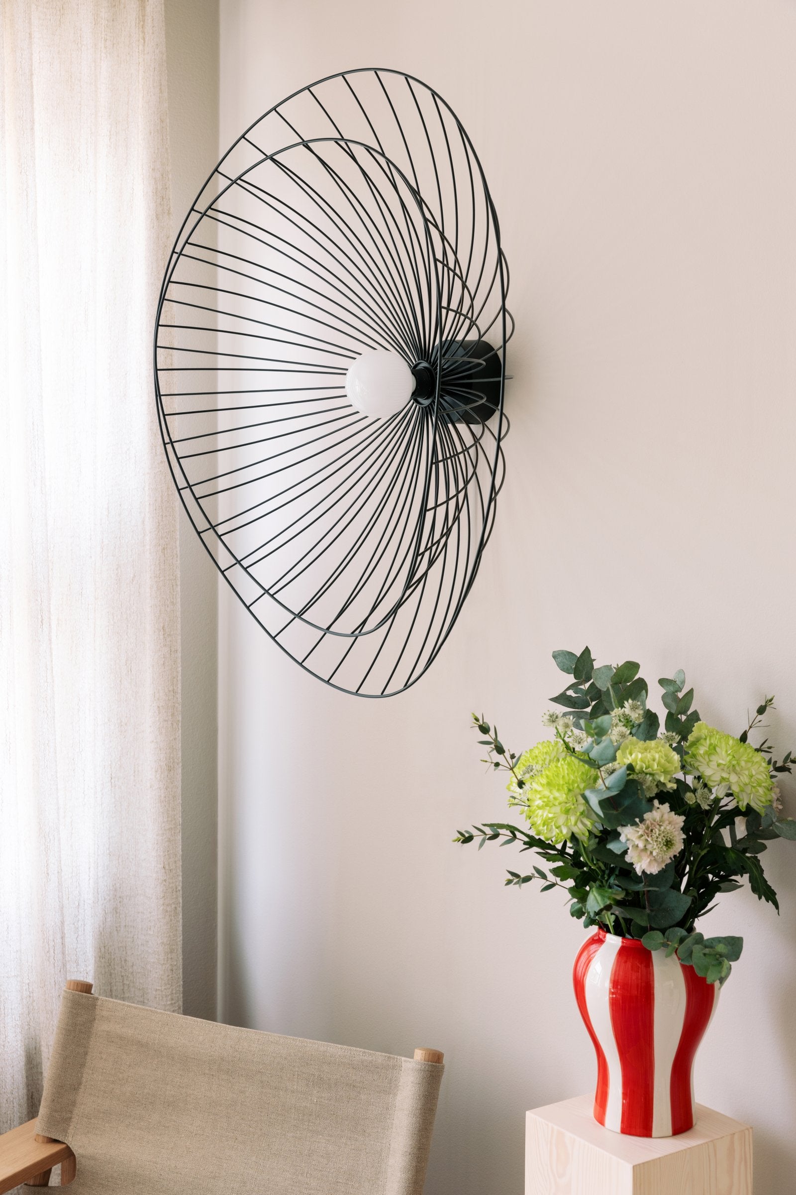 Plafond/Vägglampa Ray 85 Svart