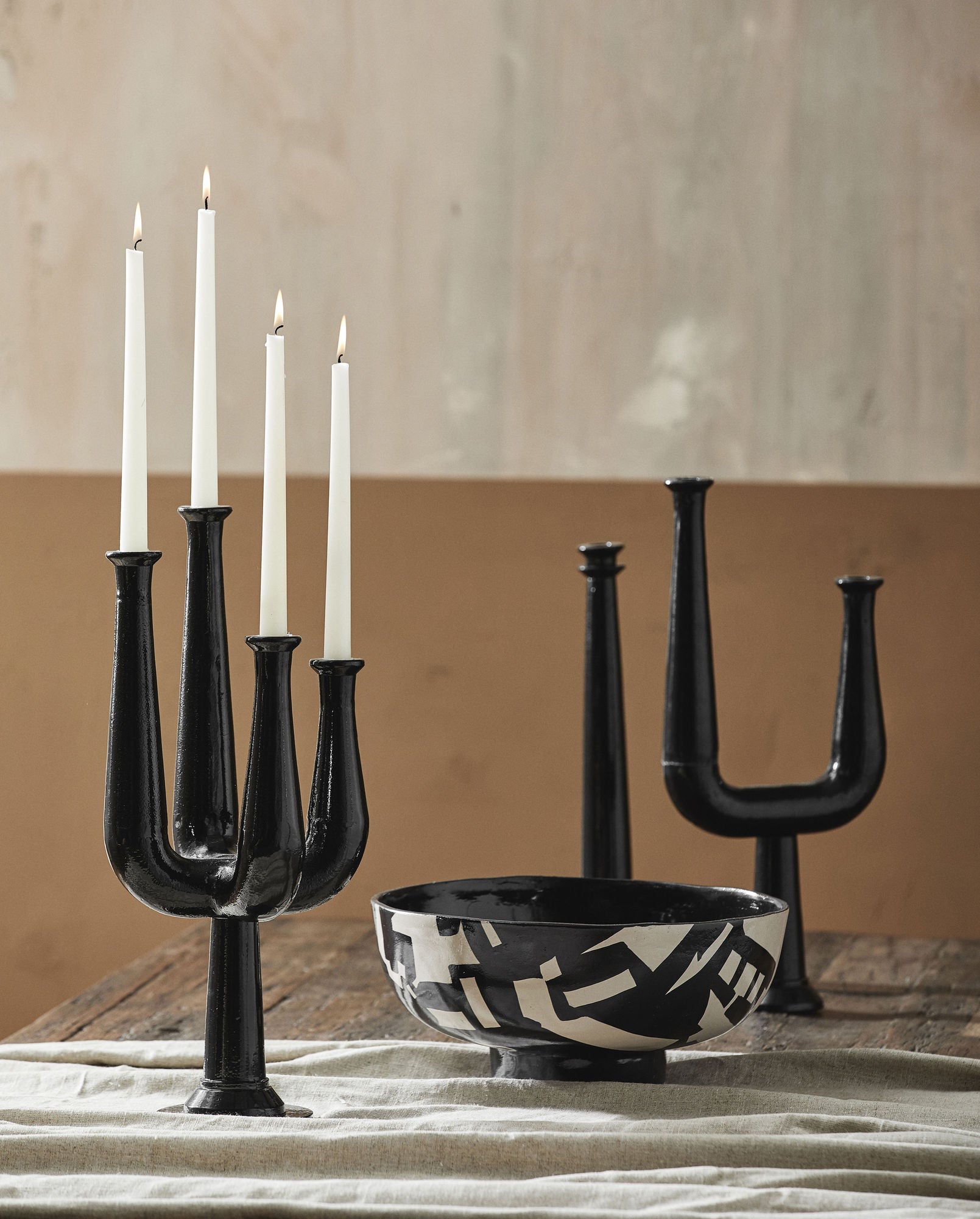 ULOPU Ljusstake, Svart