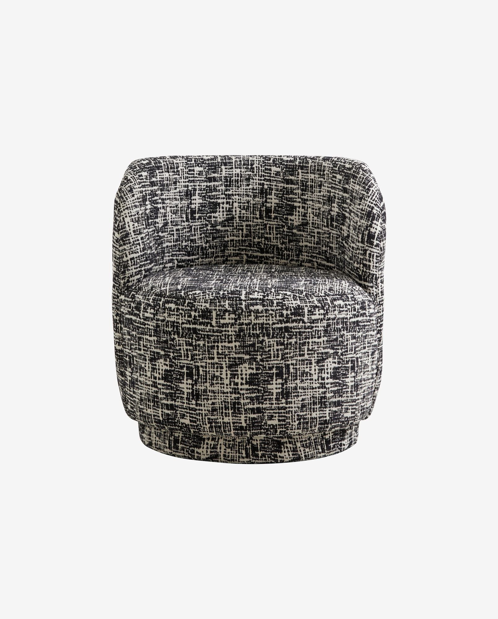BOMU Loungestol, Svart/Vit