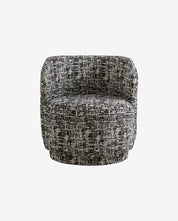 BOMU Loungestol, Svart/Vit