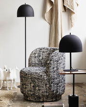 BOMU Loungestol, Svart/Vit