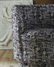 BOMU Loungestol, Svart/Vit