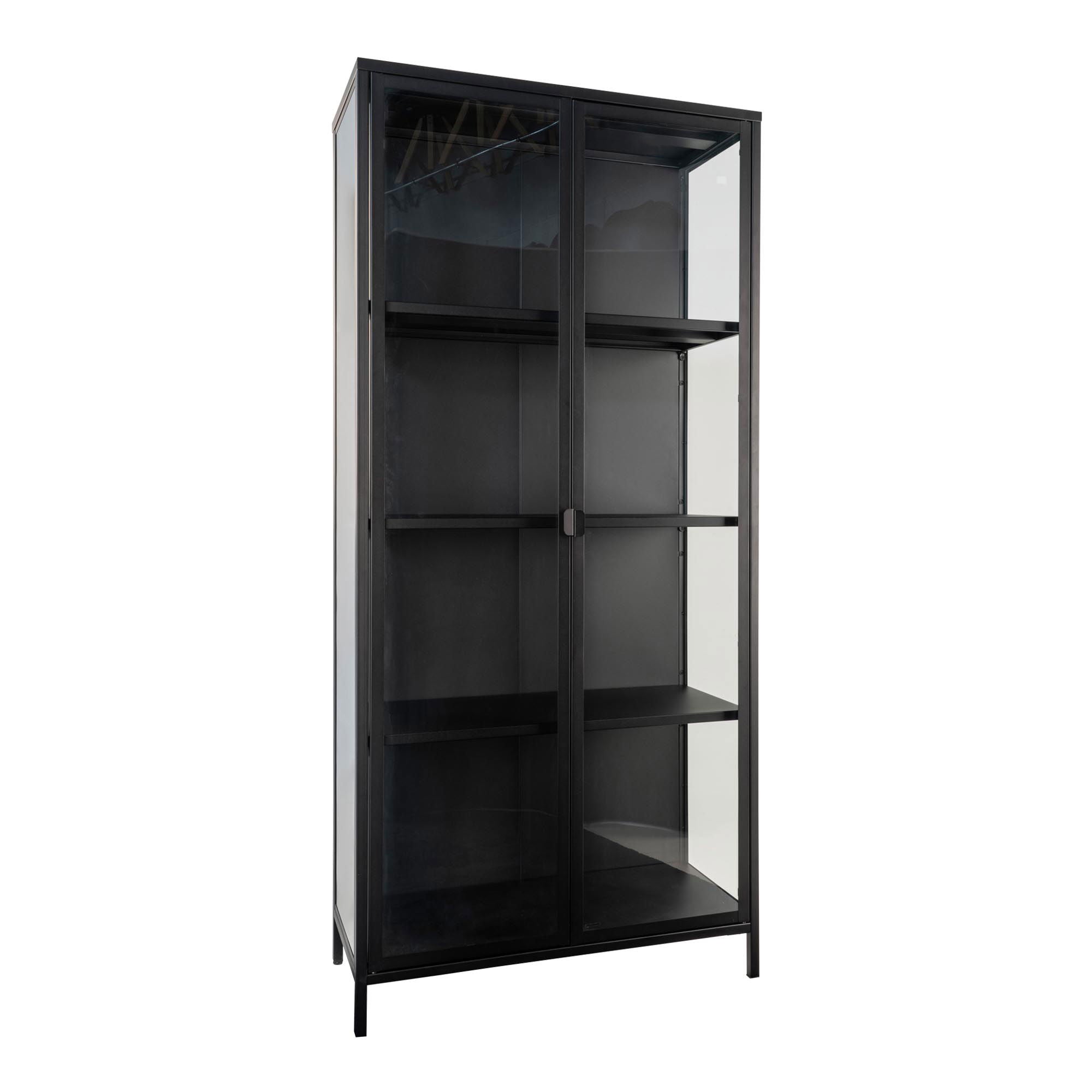 Brisbane vitrinskåp H175x80, Svart