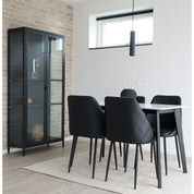 Brisbane vitrinskåp H175x80, Svart