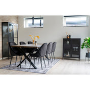 Brisbane vitrinskåp H101x80, Svart