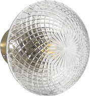 Juliette vägglampa Klar/mässing diam 16