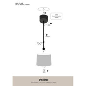 Bacup takkopp Svart 60cm