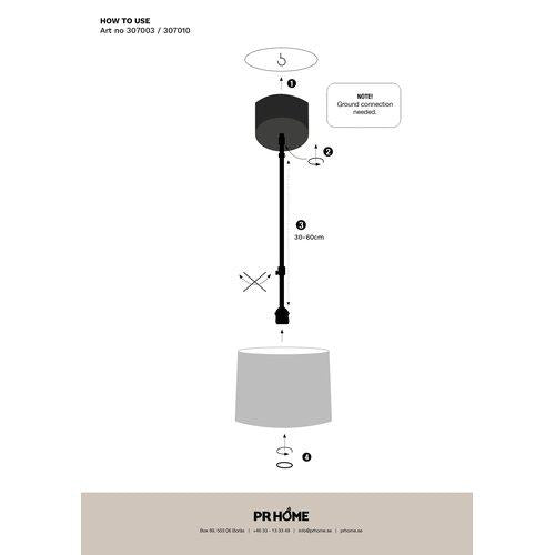 Bacup takkopp Svart 60cm
