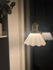 August Fönsterlampa Opal veckad 15cm