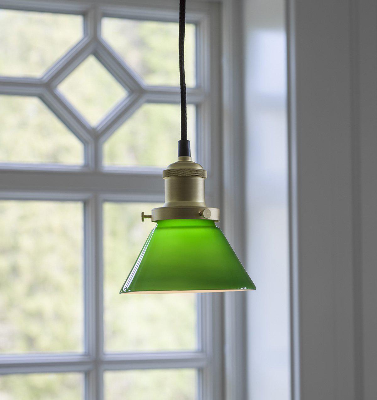August Fönsterlampa Grön 15cm