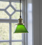 August Fönsterlampa Grön 15cm