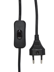 August Fönsterlampa Svart veckad 25cm
