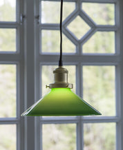 August Fönsterlampa Grön 25cm