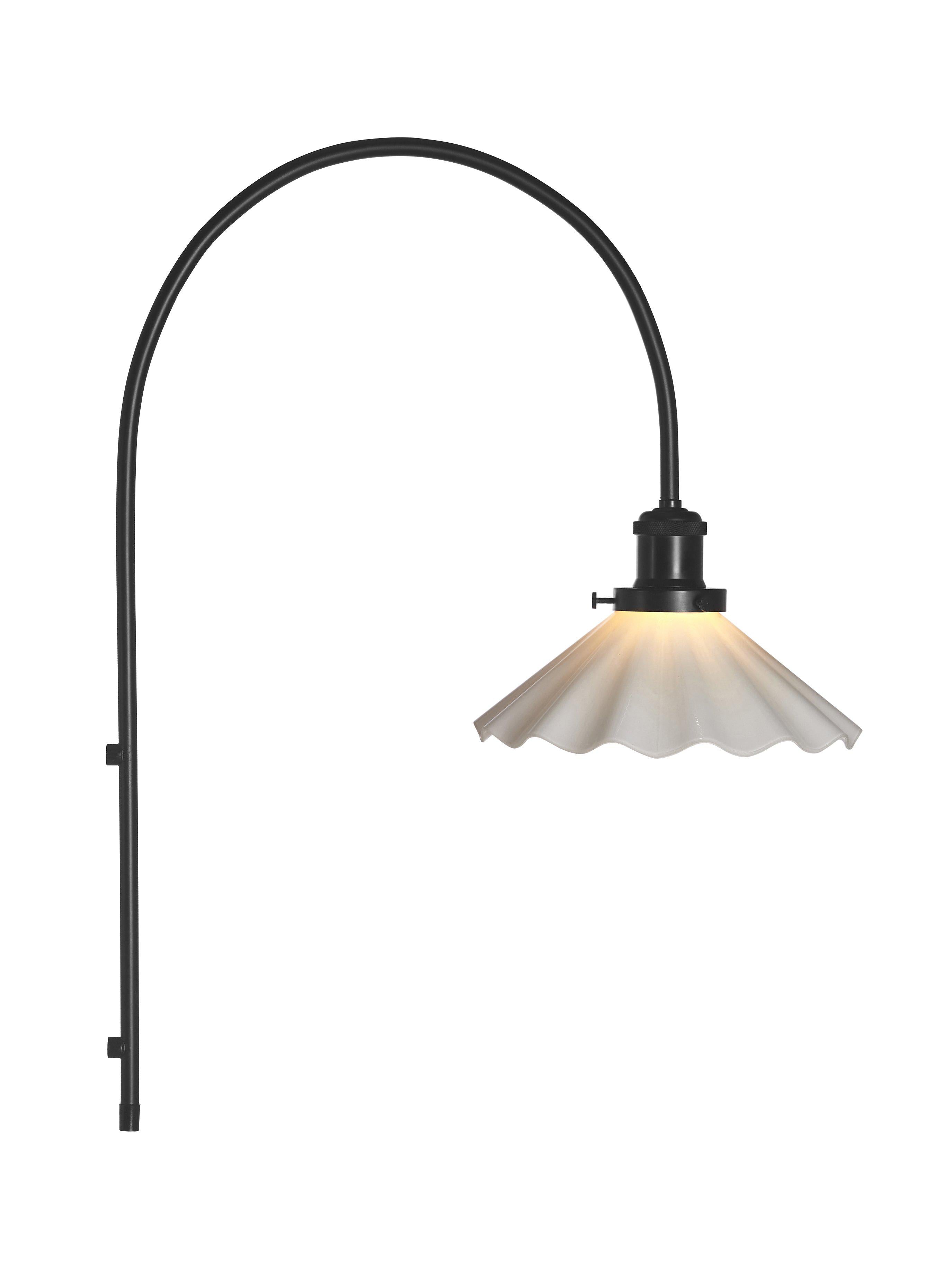 August Vägglampa Opal Veckad 25cm