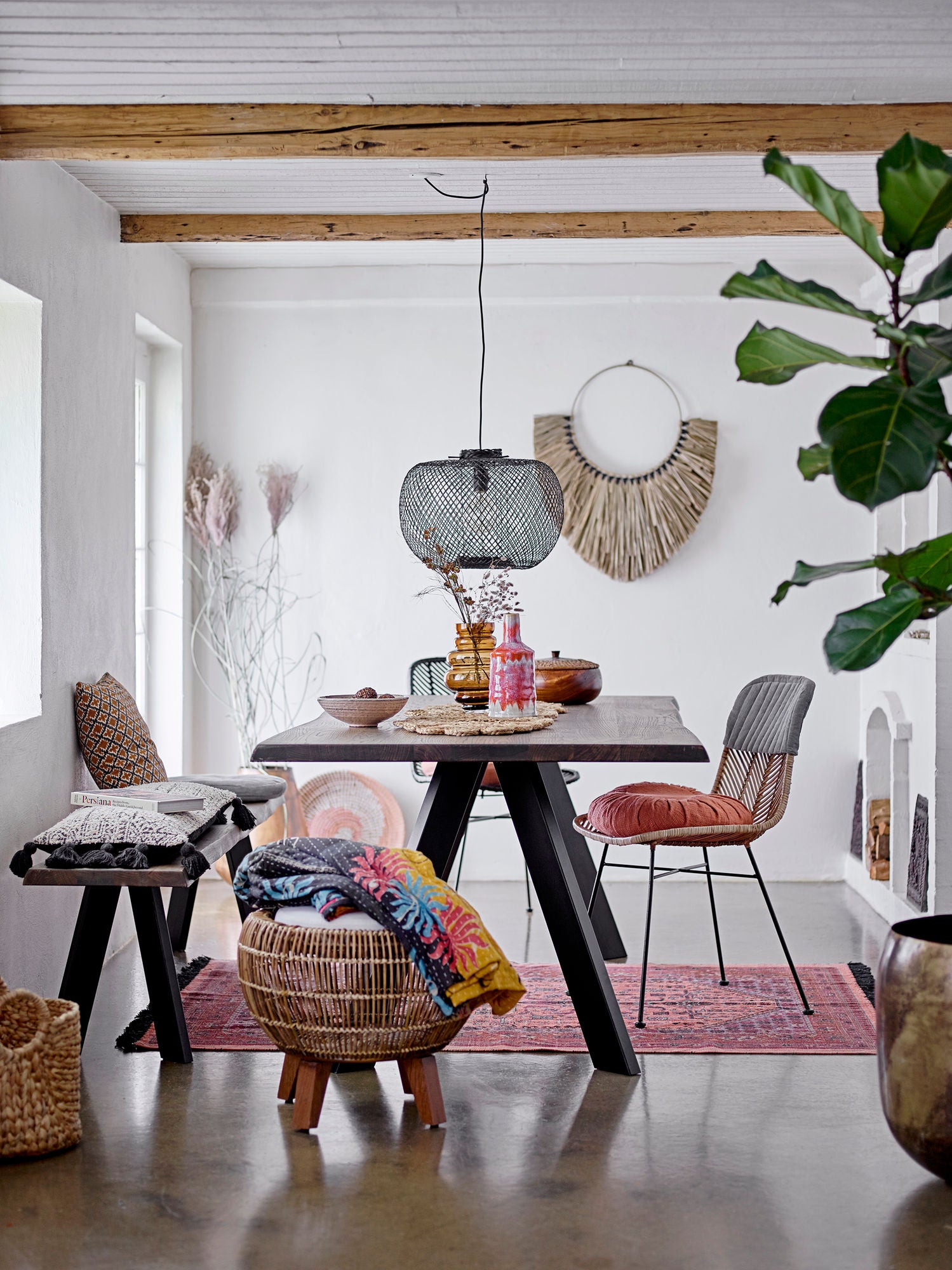 Raw Sittbänk Ek 190cm, Brun