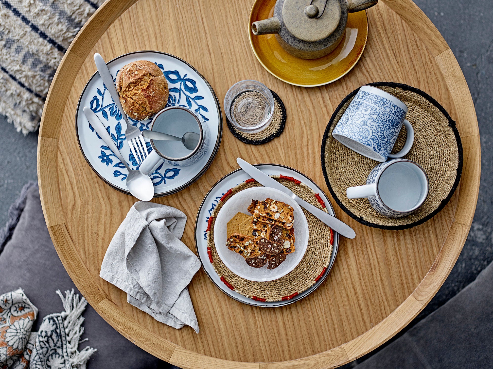 Molly Muggar 3-Pack, Blue, Stoneware