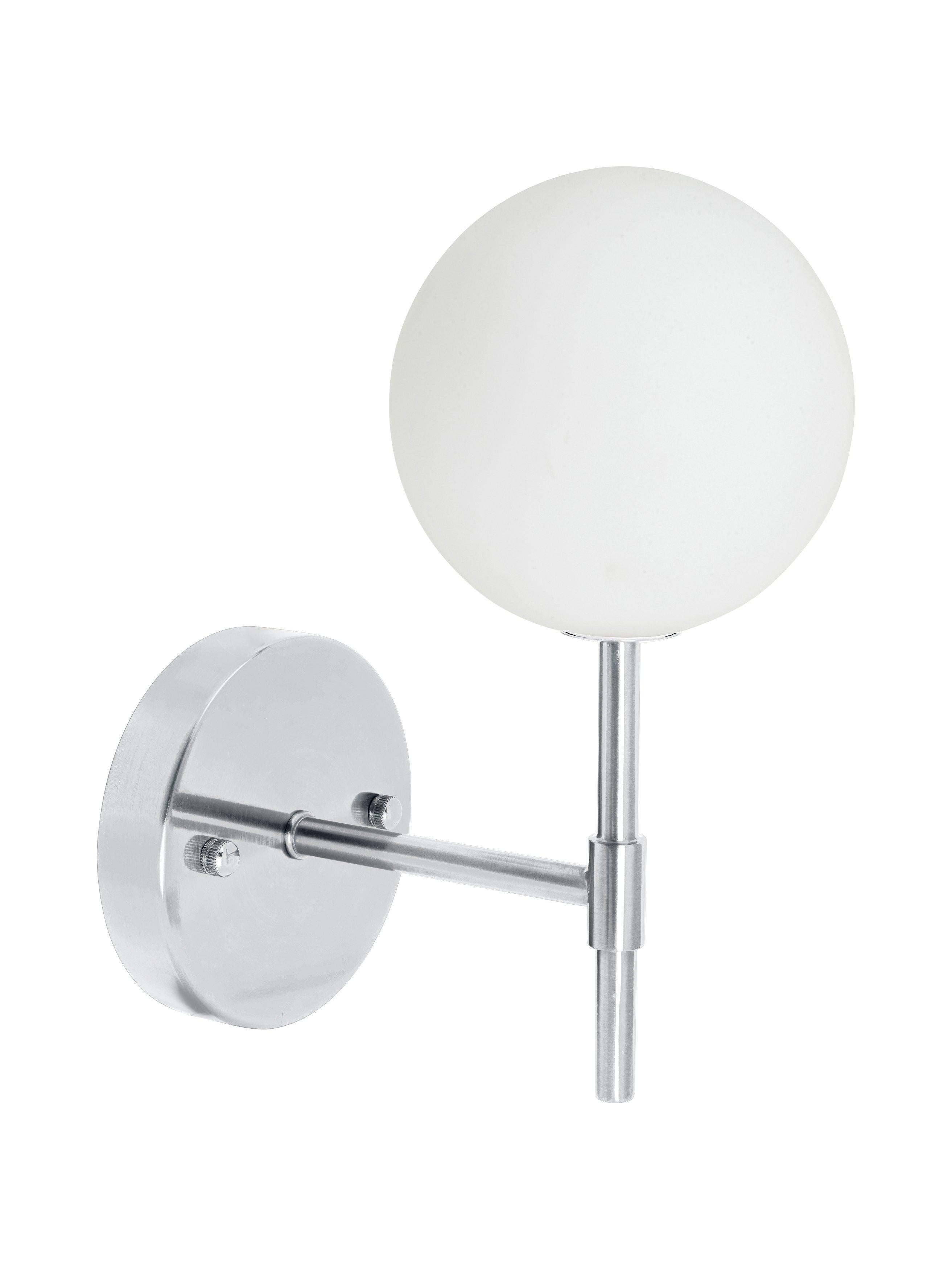 Sigma S vägglampa Krom Opal, 25cm