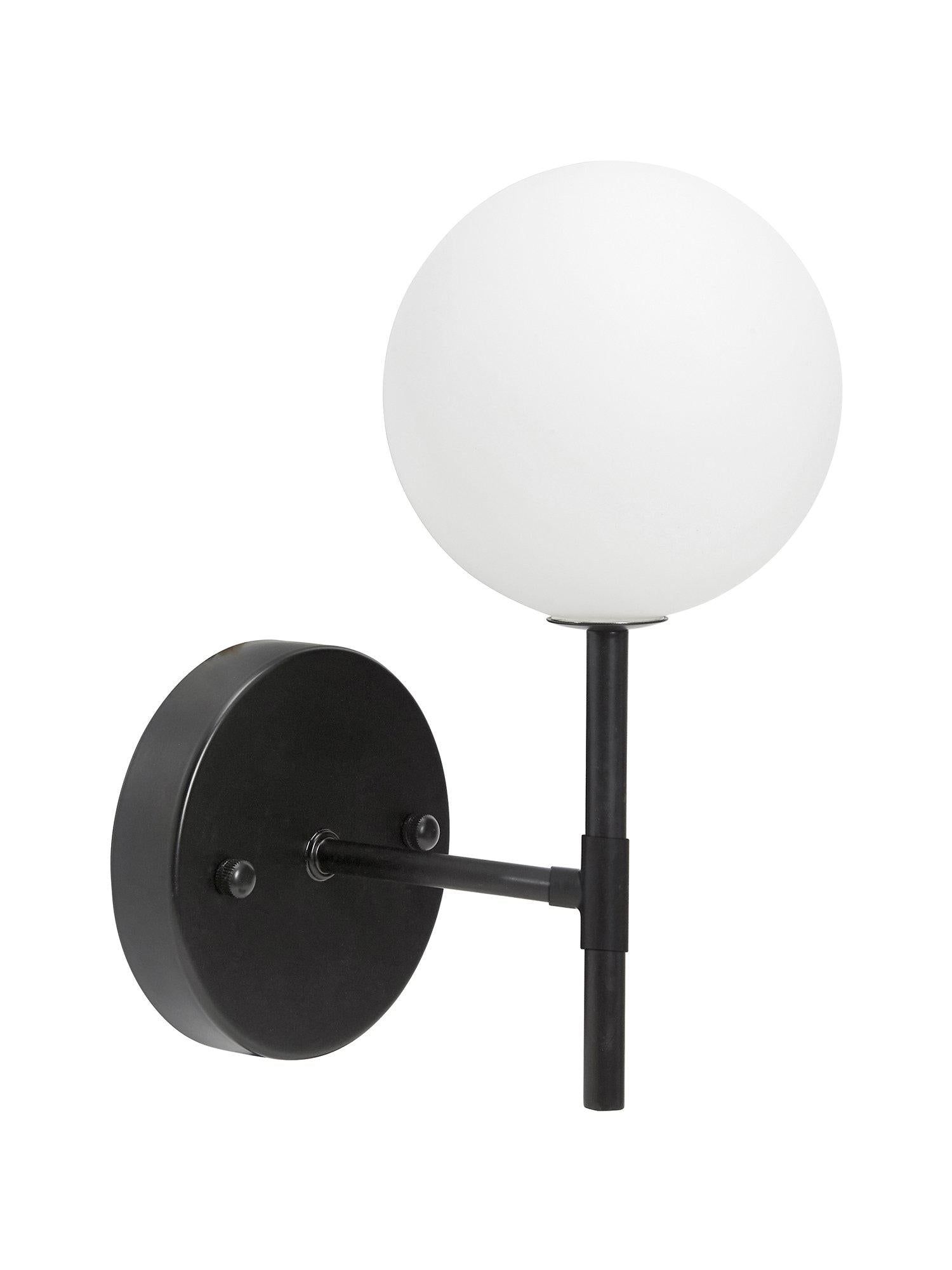 Sigma S vägglampa Svart Opal, 25cm