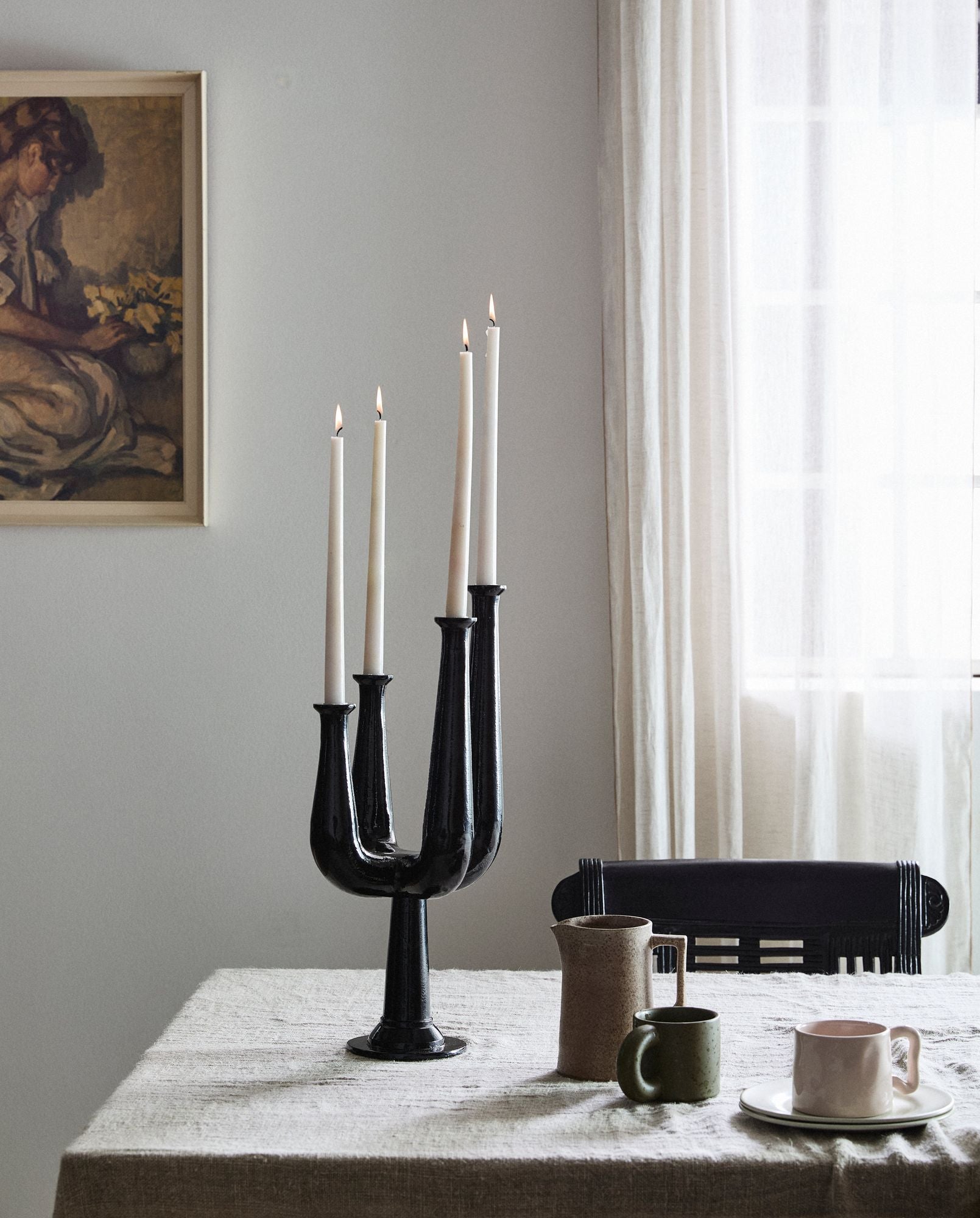 ULOPU Ljusstake, Svart