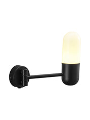 Zeta Vägglampa IP44 Mattsvart 23cm