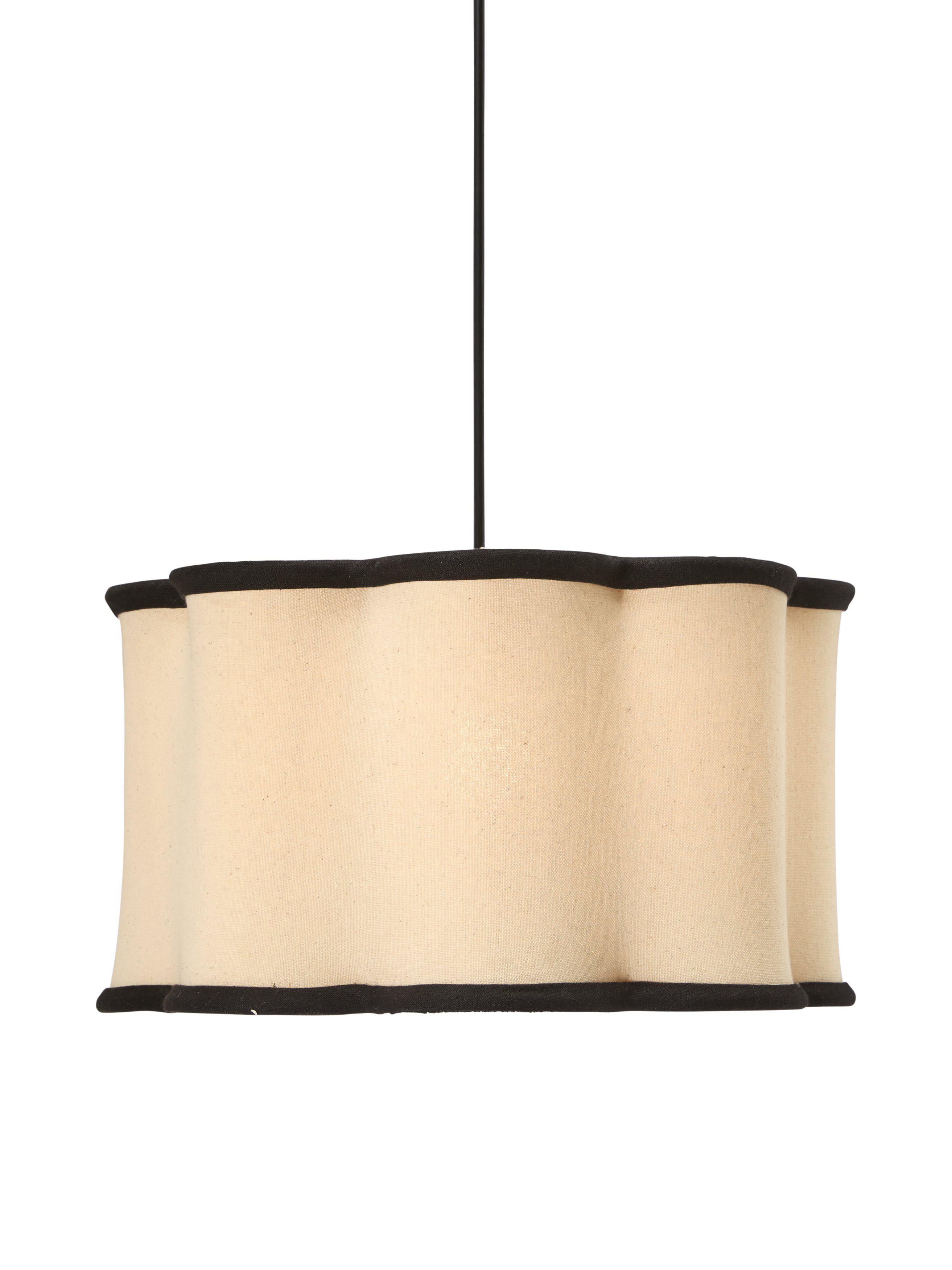 Judy lampskärm Natur/svart 35cm