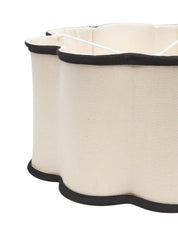 Judy lampskärm Natur/svart 35cm