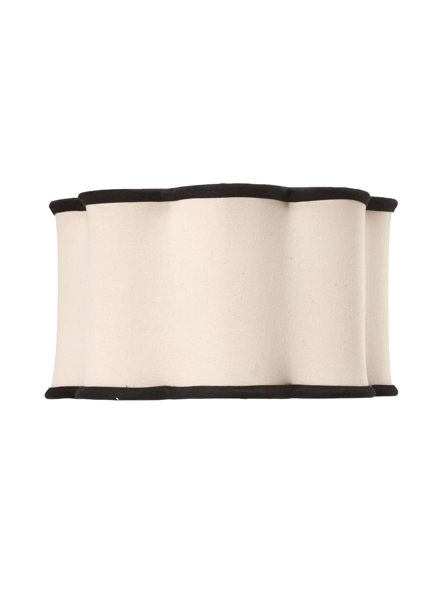 Judy lampskärm Natur/svart 35cm