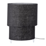 Zalt Bordslampa Linne, Svart