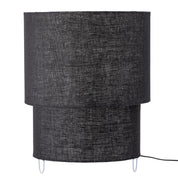 Zalt Bordslampa Linne, Svart