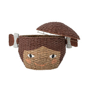 Lill Korg med lock, Brun