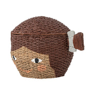 Lill Korg med lock, Brun