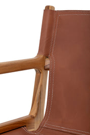 Ollie Loungestol Läder, Brun