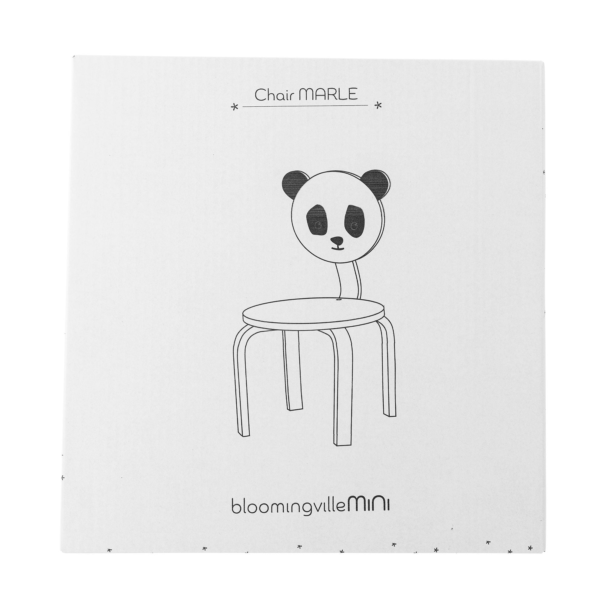 Marle Barnstol Panda, Vit