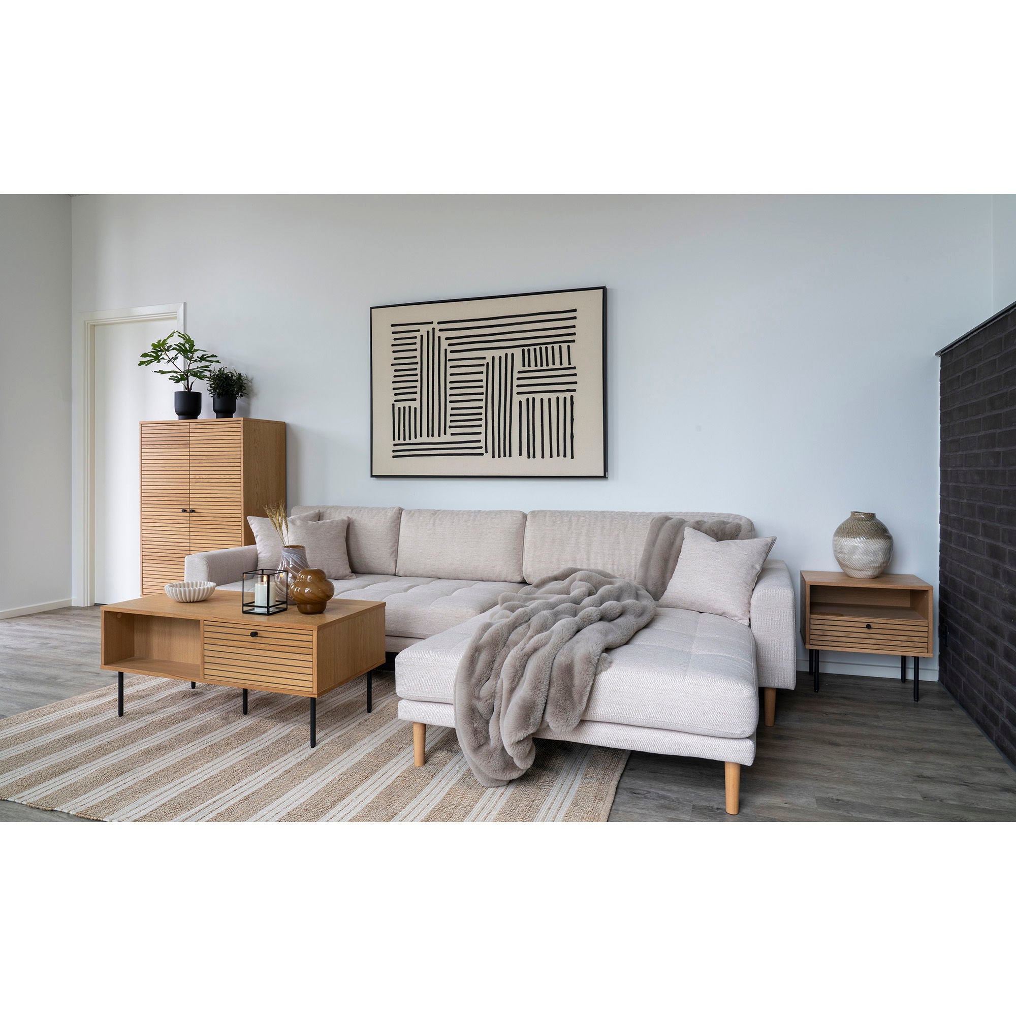 Galena kudde 45x45, Beige