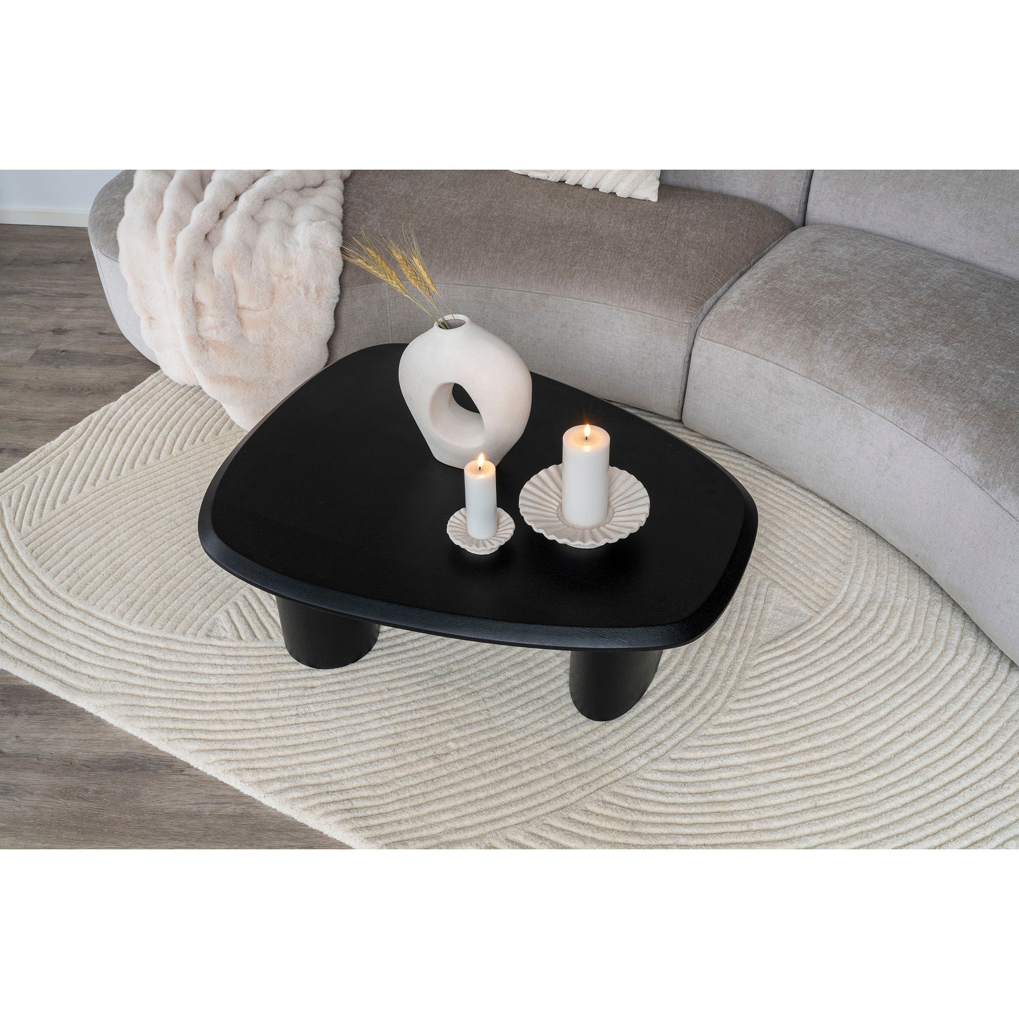 Pune Ullmatta 200x300, Ivory