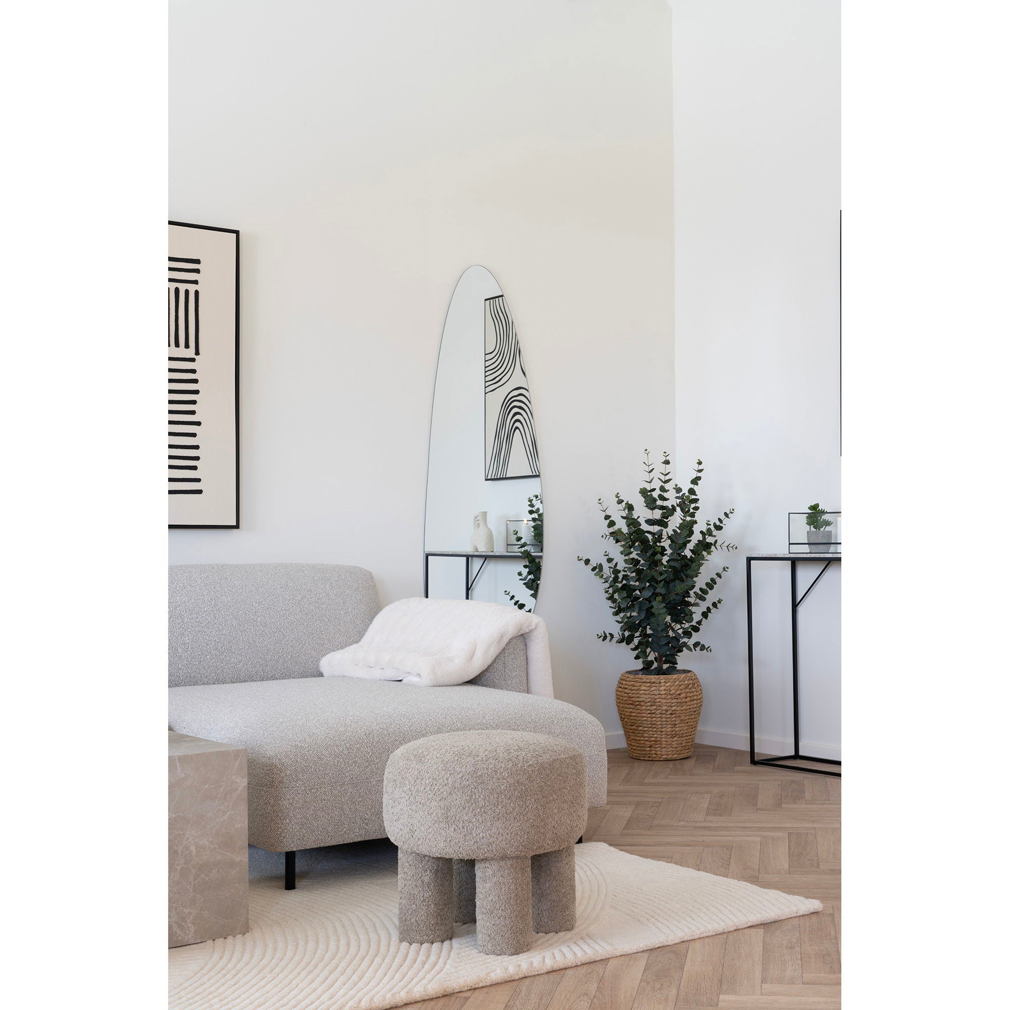 Pune Ullmatta 200x300, Ivory