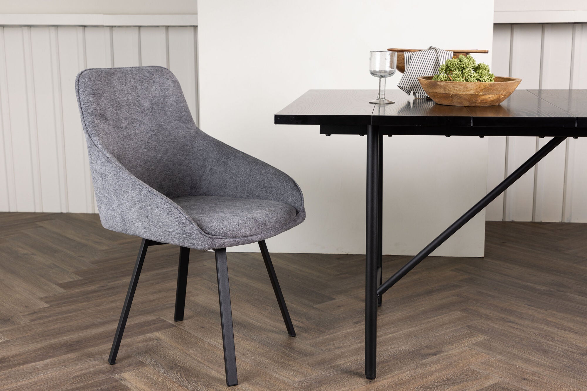 Rosie Matstol Grå, 2-Pack