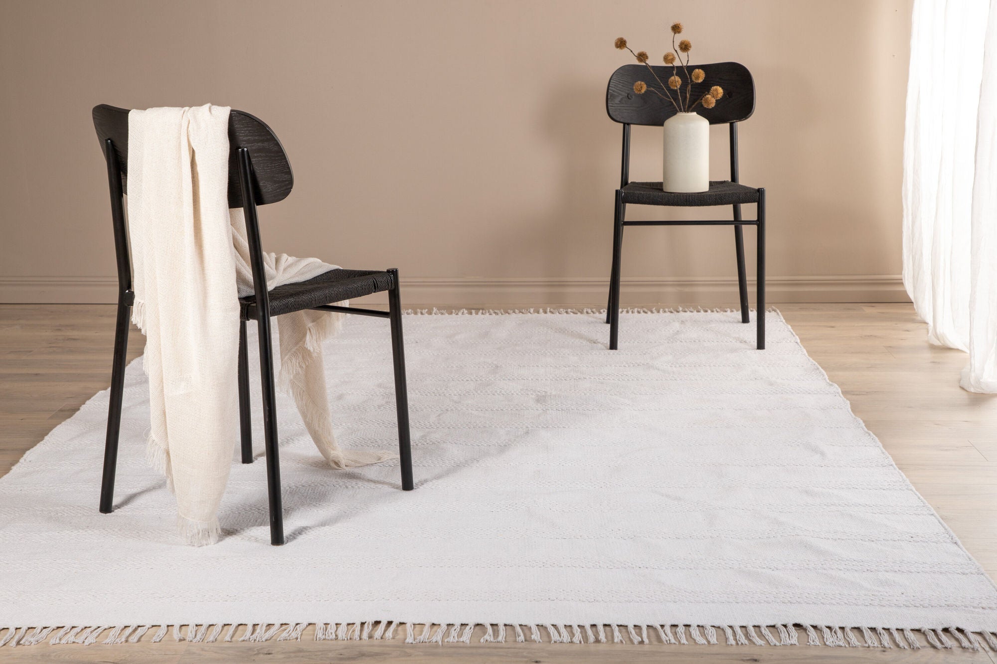 Nico Bomullsmatta 200x300, Offwhite